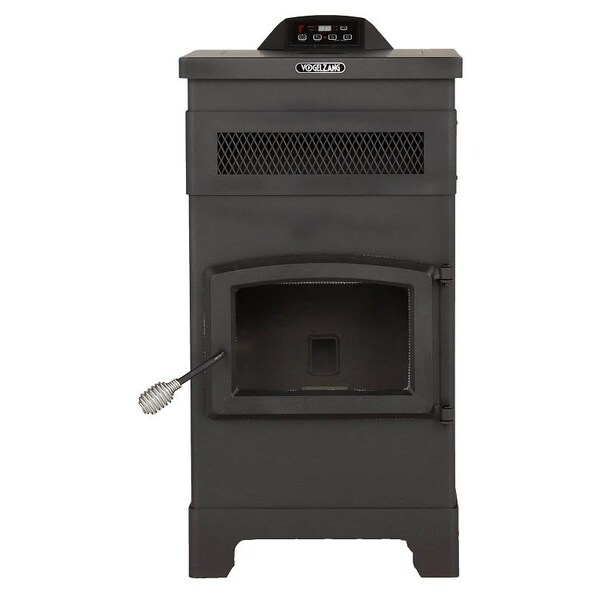 Vogelzang VG5770 FreeStanding Pellet Stove with Hopper, 23 in W, 2312 in D, 44 in H, 48,000 Btu